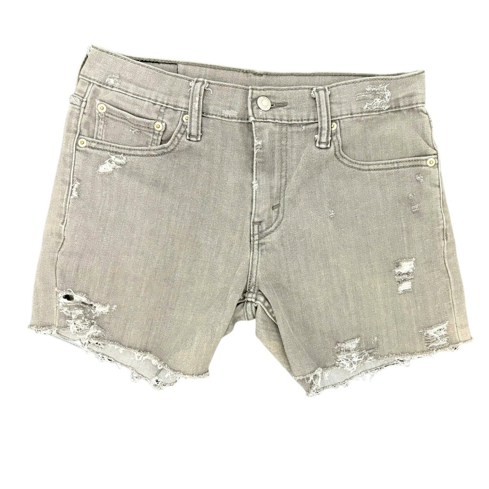 Levi’s Classic 511 Distressed Cutoff Shorts in Vintage Grey
